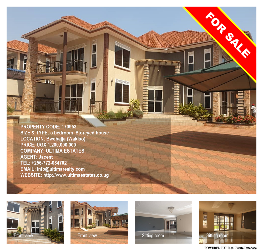 5 bedroom Storeyed house  for sale in Bwebajja Wakiso Uganda, code: 170953