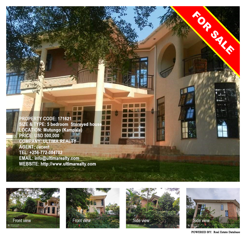 5 bedroom Storeyed house  for sale in Mutungo Kampala Uganda, code: 171621