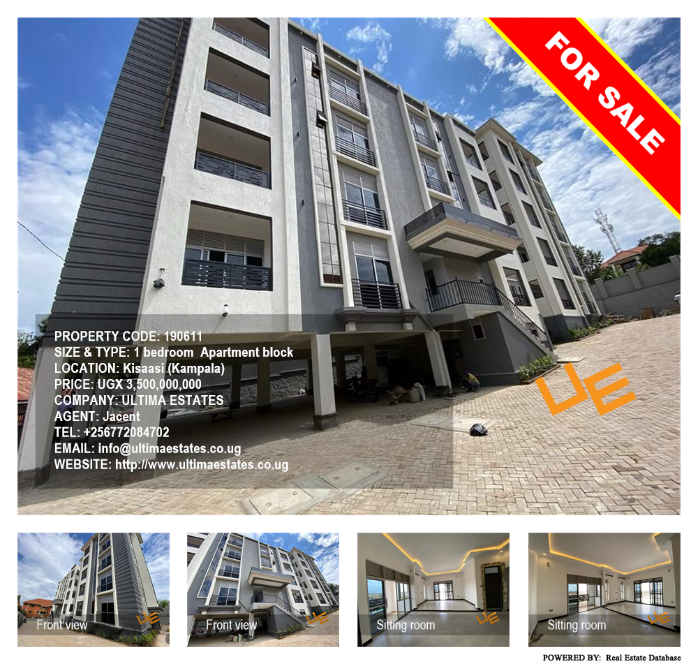 1 bedroom Apartment block  for sale in Kisaasi Kampala Uganda, code: 190611